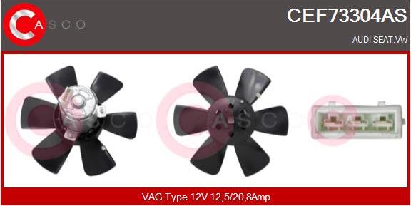 Casco CEF73304AS - Fan, radiator car-mod.net