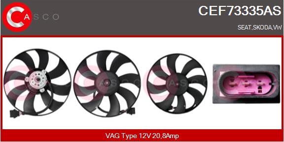 Casco CEF73335AS - Fan, radiator car-mod.net