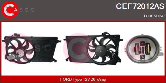 Casco CEF72012AS - Electric Motor, radiator fan car-mod.net