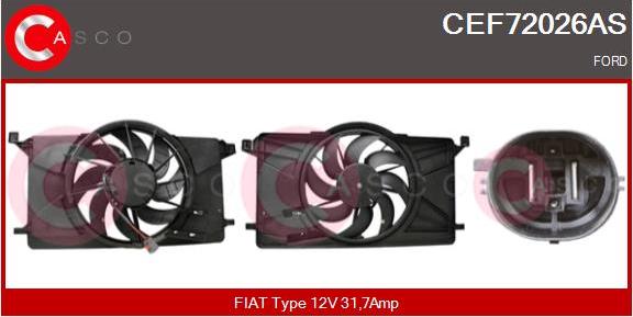 Casco CEF72026AS - Electric Motor, radiator fan car-mod.net