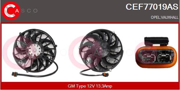 Casco CEF77019AS - Electric Motor, radiator fan car-mod.net