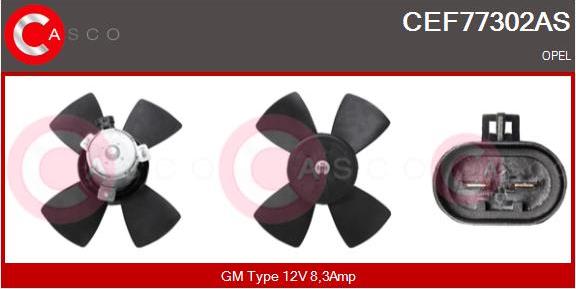 Casco CEF77302AS - Fan, radiator car-mod.net