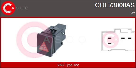 Casco CHL73008AS - Hazard Light Switch car-mod.net