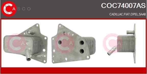 Casco COC74007AS - Oil Cooler, engine oil car-mod.net