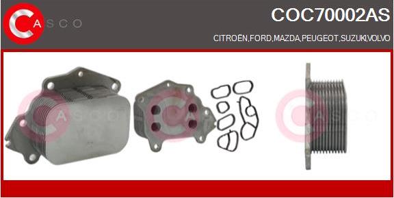 Casco COC70002AS - Oil Cooler, engine oil car-mod.net
