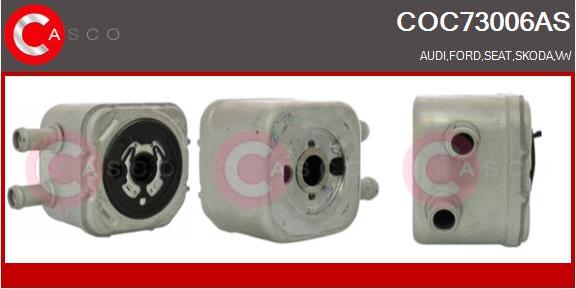 Casco COC73006AS - Oil Cooler, engine oil car-mod.net