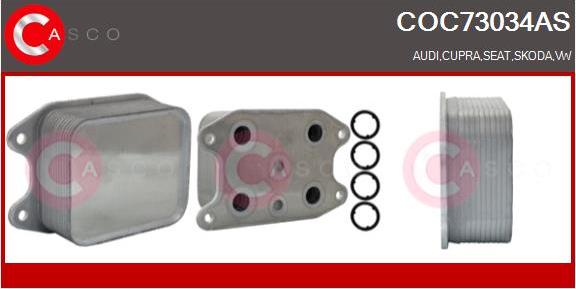 Casco COC73034AS - Oil Cooler, engine oil car-mod.net