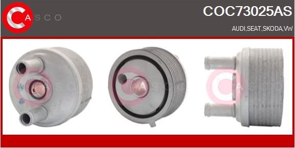 Casco COC73025AS - Oil Cooler, engine oil car-mod.net