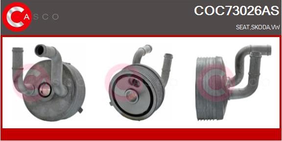 Casco COC73026AS - Oil Cooler, engine oil car-mod.net