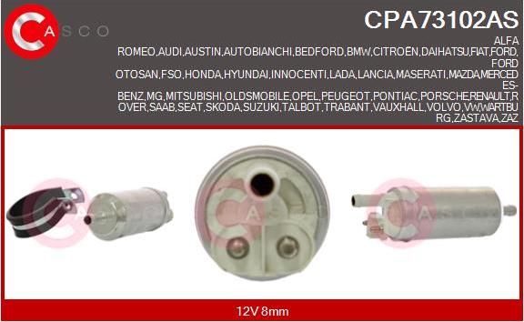 Casco CPA73102AS - Fuel Pump car-mod.net
