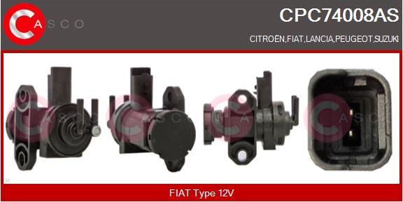 Casco CPC74008AS - EGR Pressure Converter, exhaust control car-mod.net