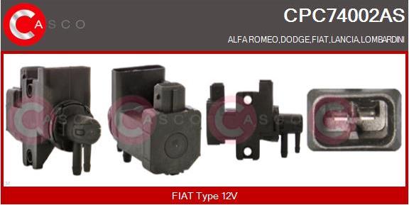 Casco CPC74002AS - EGR Pressure Converter, exhaust control car-mod.net