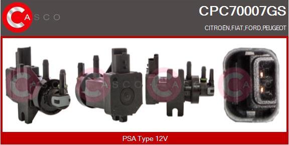Casco CPC70007GS - EGR Pressure Converter, exhaust control car-mod.net
