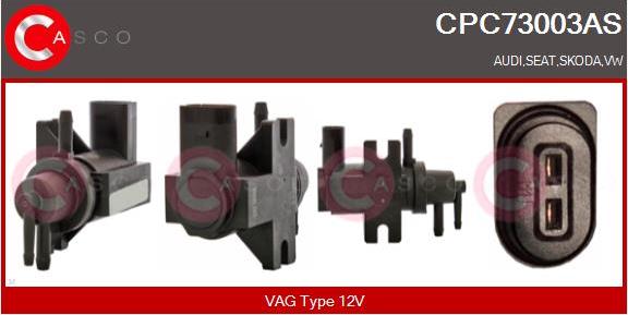 Casco CPC73003AS - EGR Pressure Converter, exhaust control car-mod.net