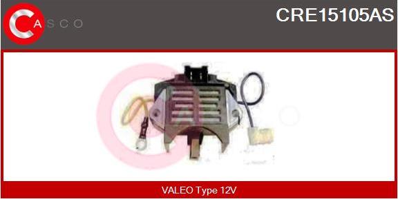 Casco CRE15105AS - Voltage regulator, alternator car-mod.net
