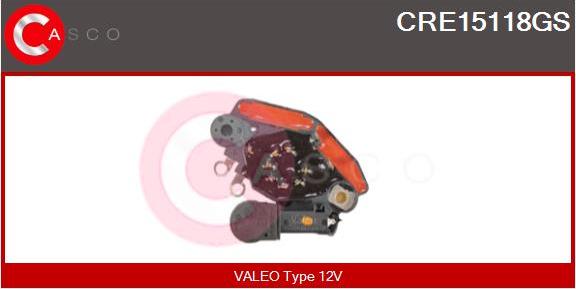 Casco CRE15118GS - Voltage regulator, alternator car-mod.net