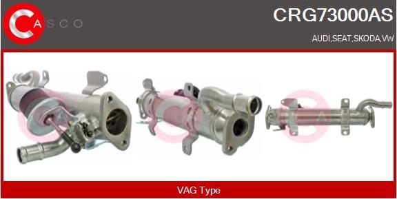 Casco CRG73000AS - Cooler, exhaust gas recirculation car-mod.net