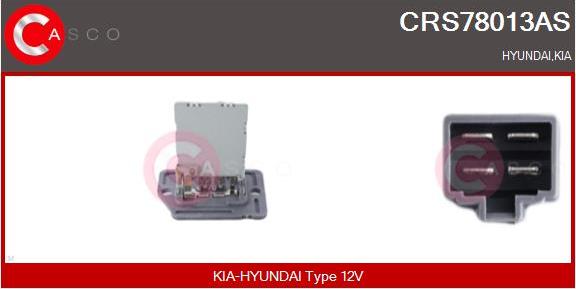 Casco CRS78013AS - Resistor, interior blower car-mod.net