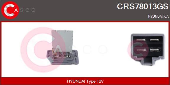 Casco CRS78013GS - Resistor, interior blower car-mod.net