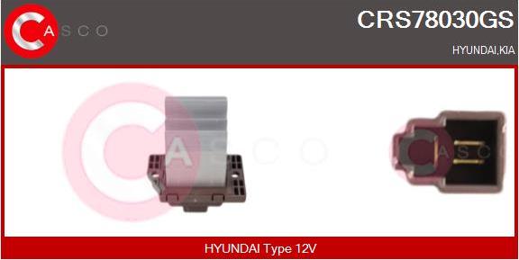 Casco CRS78030GS - Resistor, interior blower car-mod.net