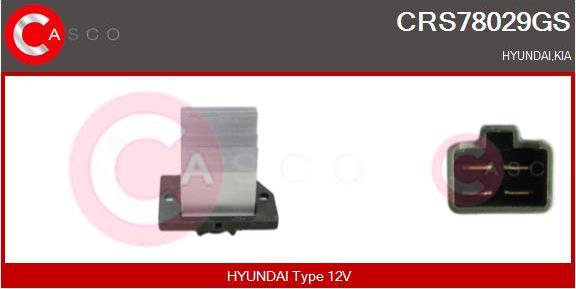 Casco CRS78029GS - Resistor, interior blower car-mod.net