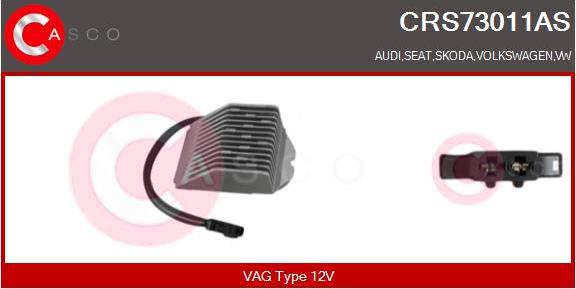 Casco CRS73011AS - Resistor, interior blower car-mod.net