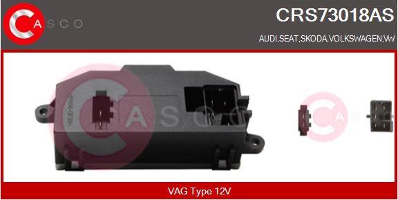 Casco CRS73018AS - Resistor, interior blower car-mod.net