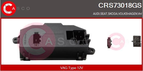 Casco CRS73018GS - Resistor, interior blower car-mod.net
