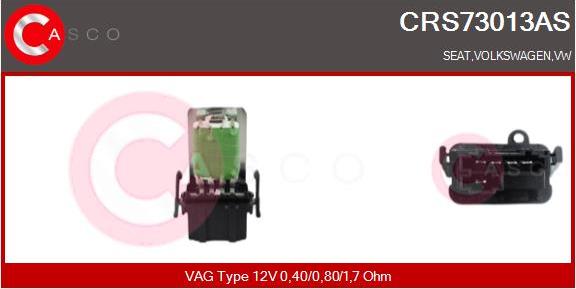Casco CRS73013AS - Resistor, interior blower car-mod.net
