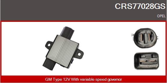 Casco CRS77028GS - Pre-resistor, electro motor radiator fan car-mod.net