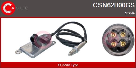 Casco CSN62B00GS - NOx Sensor, urea injection / catalyst car-mod.net