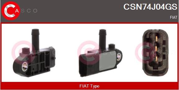 Casco CSN74J04GS - Exhaust pressure Sensor car-mod.net
