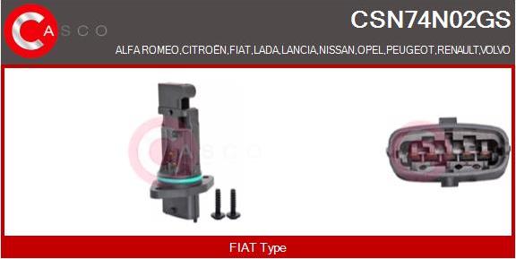 Casco CSN74N02GS - Air Mass Sensor car-mod.net