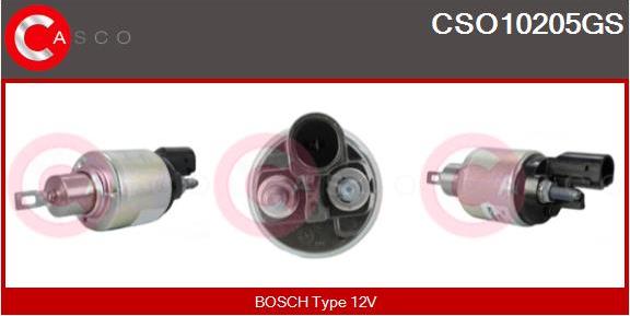Casco CSO10205GS - Solenoid Switch, starter car-mod.net