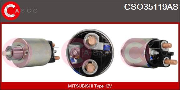 Casco CSO35119AS - Solenoid Switch, starter car-mod.net
