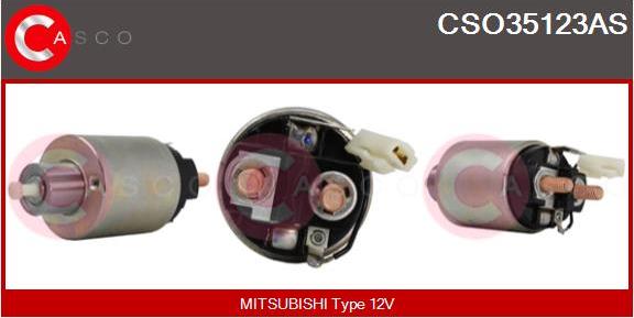 Casco CSO35123AS - Solenoid Switch, starter car-mod.net