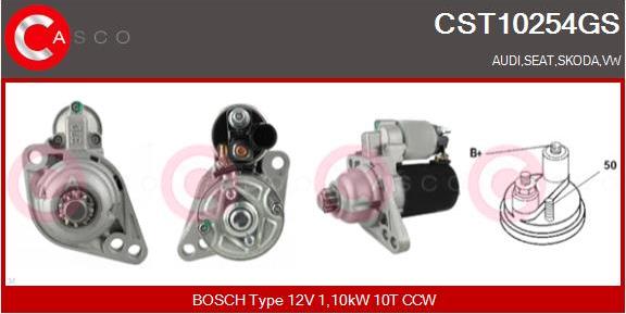 Casco CST10254GS - Starter car-mod.net