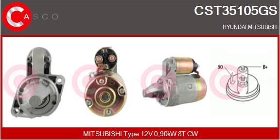Casco CST35105GS - Starter car-mod.net