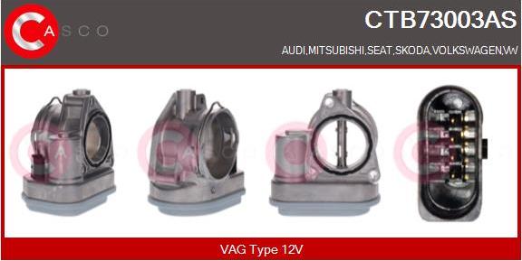 Casco CTB73003AS - Throttle body car-mod.net