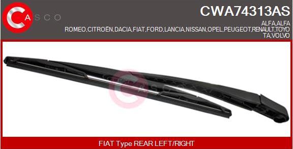 Casco CWA74313AS - Wiper Arm, window cleaning car-mod.net