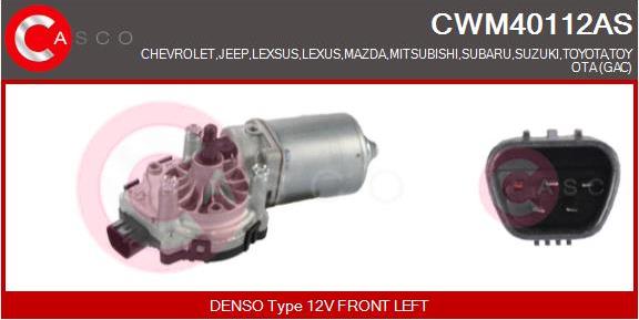 Casco CWM40112AS - Wiper Motor car-mod.net
