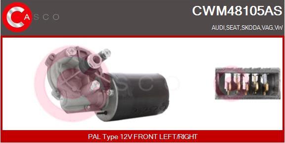 Casco CWM48105AS - Wiper Motor car-mod.net