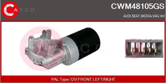 Casco CWM48105GS - Wiper Motor car-mod.net