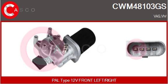 Casco CWM48103GS - Wiper Motor car-mod.net