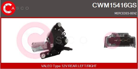 Casco CWM15416GS - Wiper Motor car-mod.net