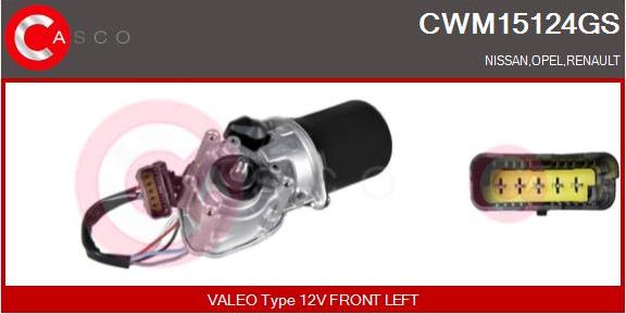 Casco CWM15124GS - Wiper Motor car-mod.net