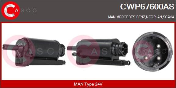 Casco CWP67600AS - Water Pump, window cleaning car-mod.net