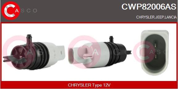 Casco CWP82006AS - Water Pump, window cleaning car-mod.net