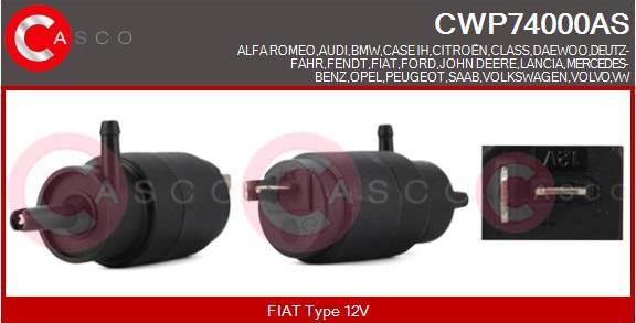 Casco CWP74000AS - Water Pump, window cleaning car-mod.net