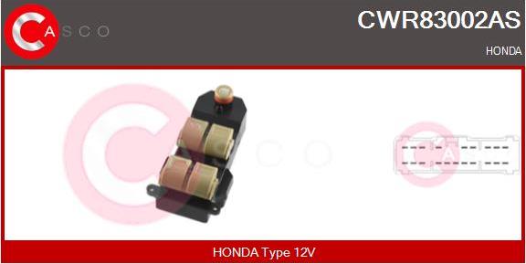 Casco CWR83002AS - Switch, window regulator car-mod.net